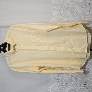 Tommy Hilfiger The Lifetime Collar Pale Yellow Button Down Dress Shirt 15.5